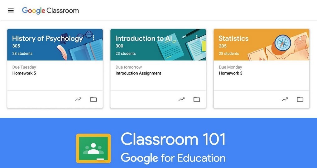 Google Classroom untuk siswa (YouTube)